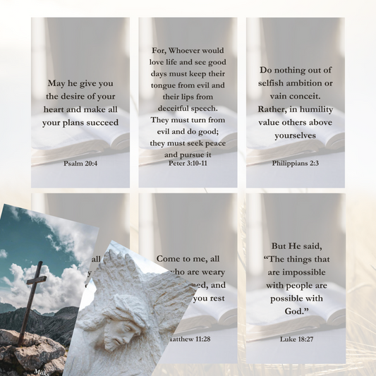 Bible Verse Deck (50 Cards) *MADE TO ORDER*