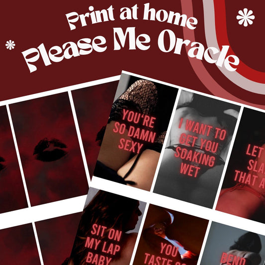 Printable: Please Me Oracle Deck ( 50 Cards) / PDF File