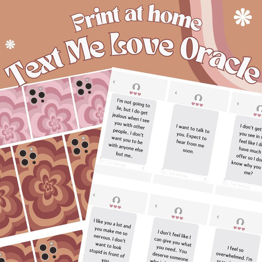 Printable: Text Me Love Oracle Deck ( 42 cards ) / PDF File
