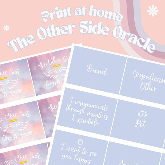 Printable: The Other Side Oracle Deck ( 48 Cards) / PDF File