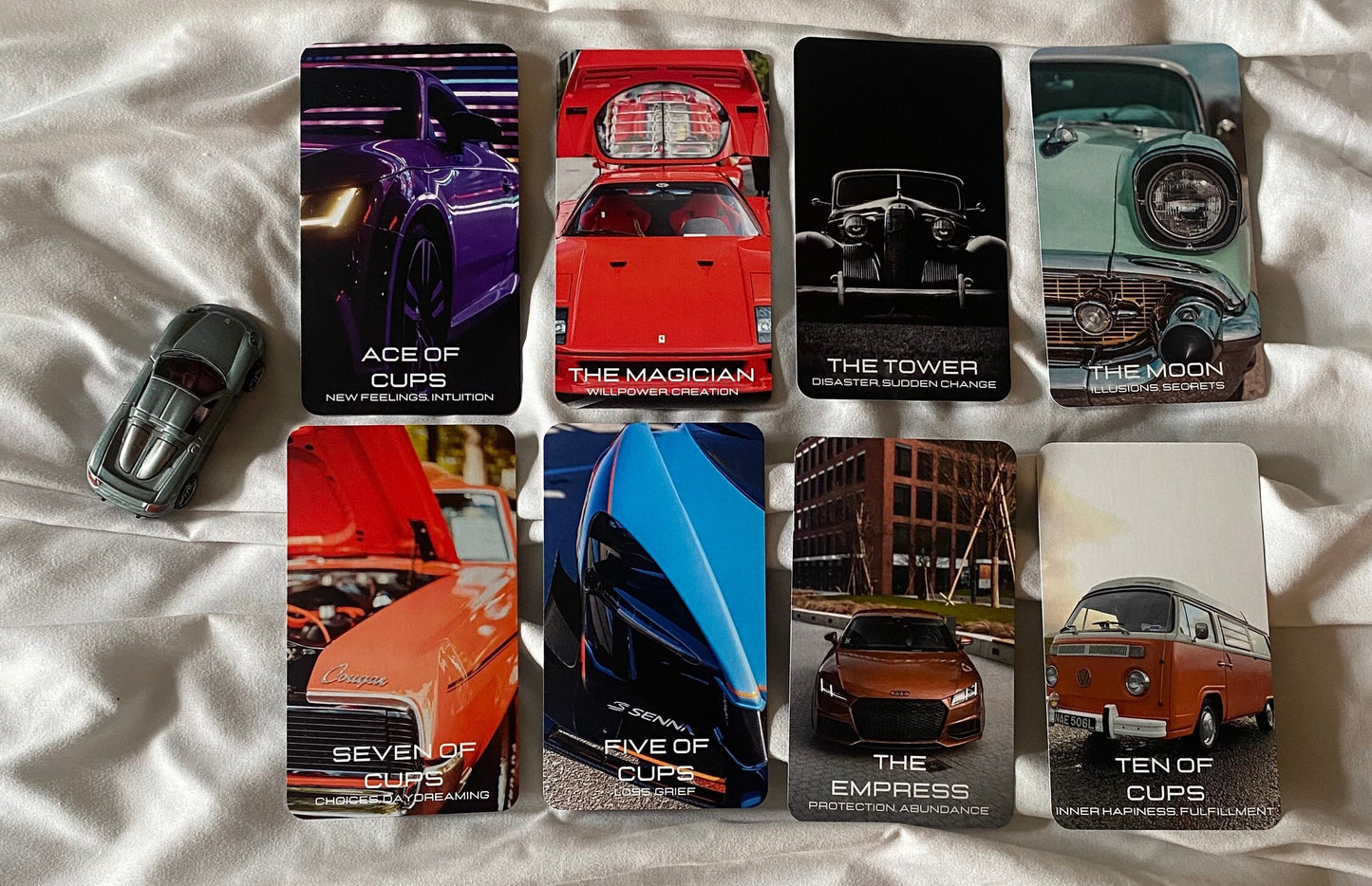 Ignition Tarot Deck (78 cards)/ Car Tarot Deck/ Classic Car/ Sports Cars *MADE TO ORDER*