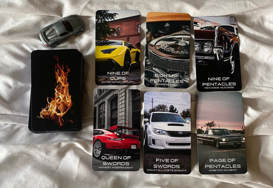 Ignition Tarot Deck (78 cards)/ Car Tarot Deck/ Classic Car/ Sports Cars *MADE TO ORDER*