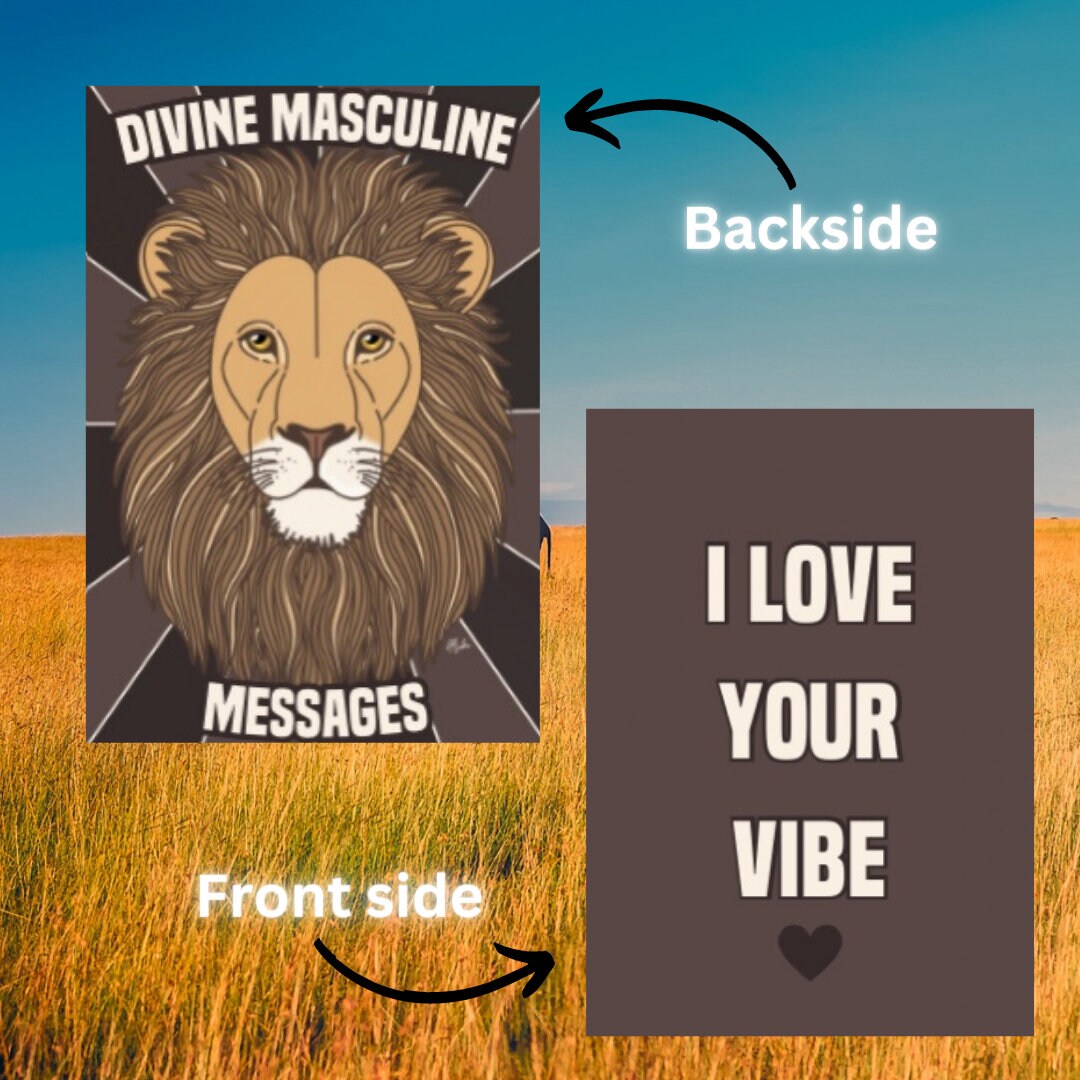 Divine Masculine Message Oracle Deck (100 cards) *MADE TO ORDER*