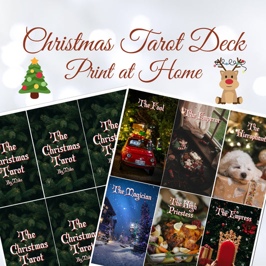 Printable : Christmas Tarot Deck ( 78 Cards) / PDF File
