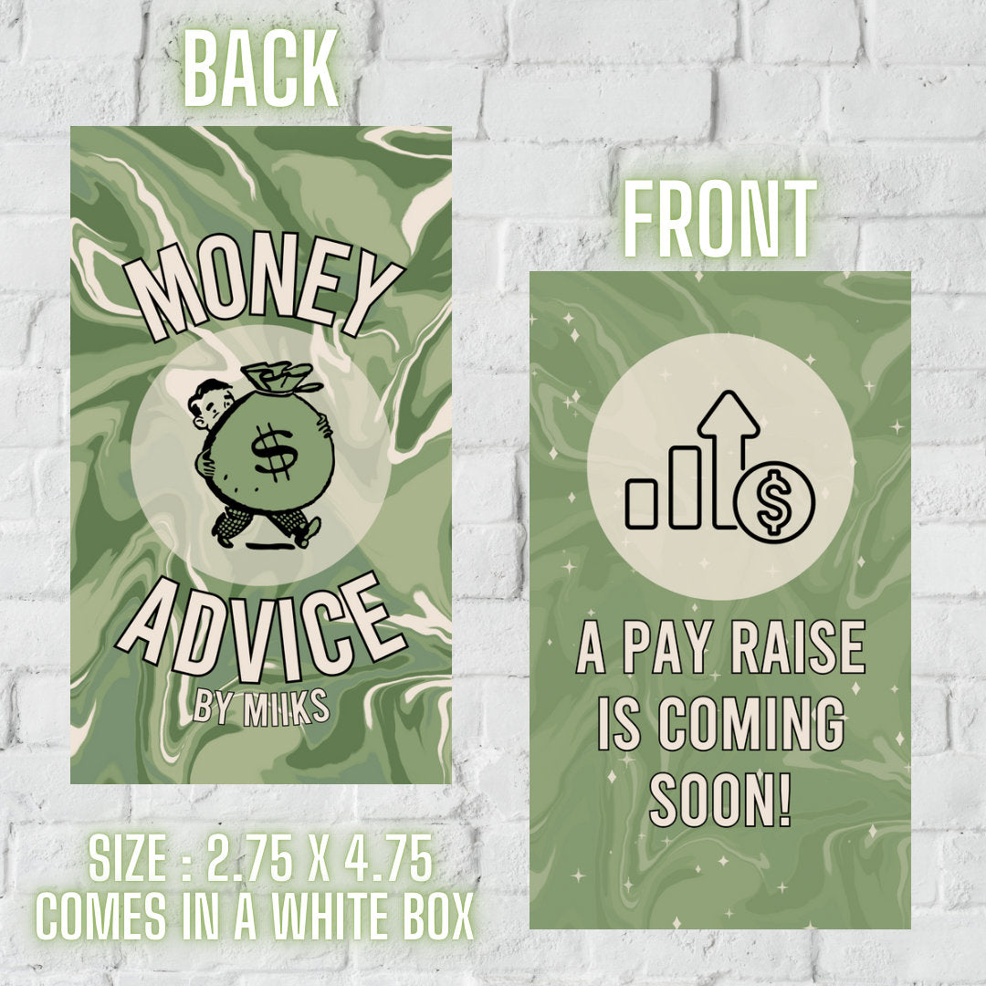 Money Advice Oracle Deck ( 74 cards ) *MADE TO ORDER*